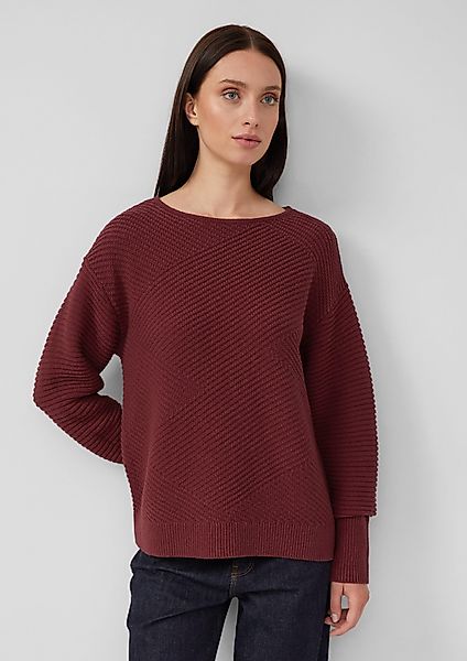 s.Oliver Strickpullover Strukturierter Strickpullover im Relaxed günstig online kaufen