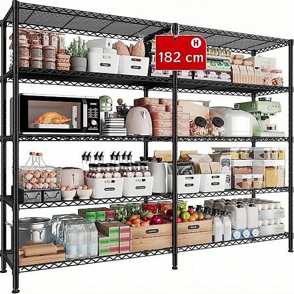 LUCKZON Schwerlastregal 4/5-stufig Standard-Drehregal höhenverstellbares La günstig online kaufen