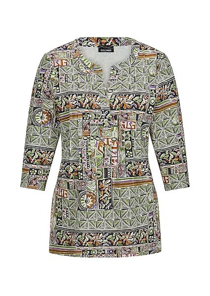 GOLDNER Tunika "Kurzgröße Sommertunika mit Biesen" stretchbequemer Viskosej günstig online kaufen