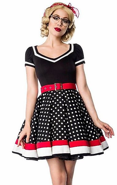 BELSIRA A-Linien-Kleid 50er Jahre Pin Up Rockabilly Kleid Jersey Retrokleid günstig online kaufen