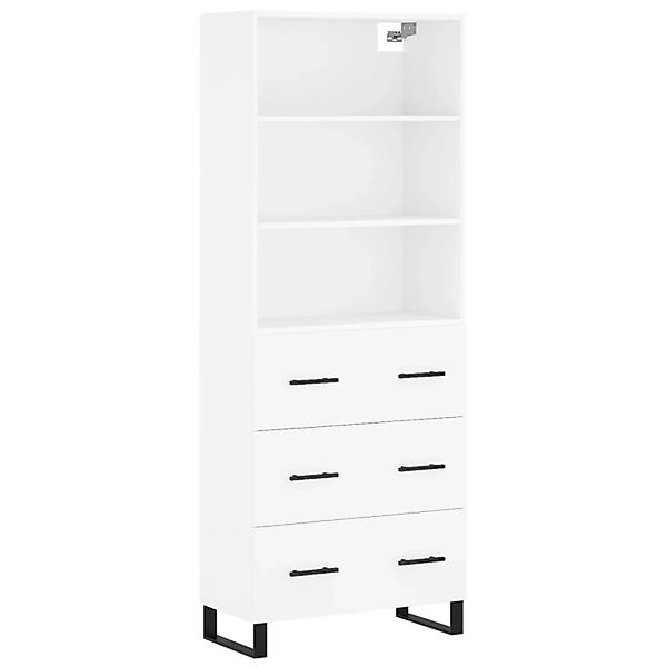 vidaXL Highboard Weiß 69,5x34x180 cm Holzwerkstoff 3189405 günstig online kaufen