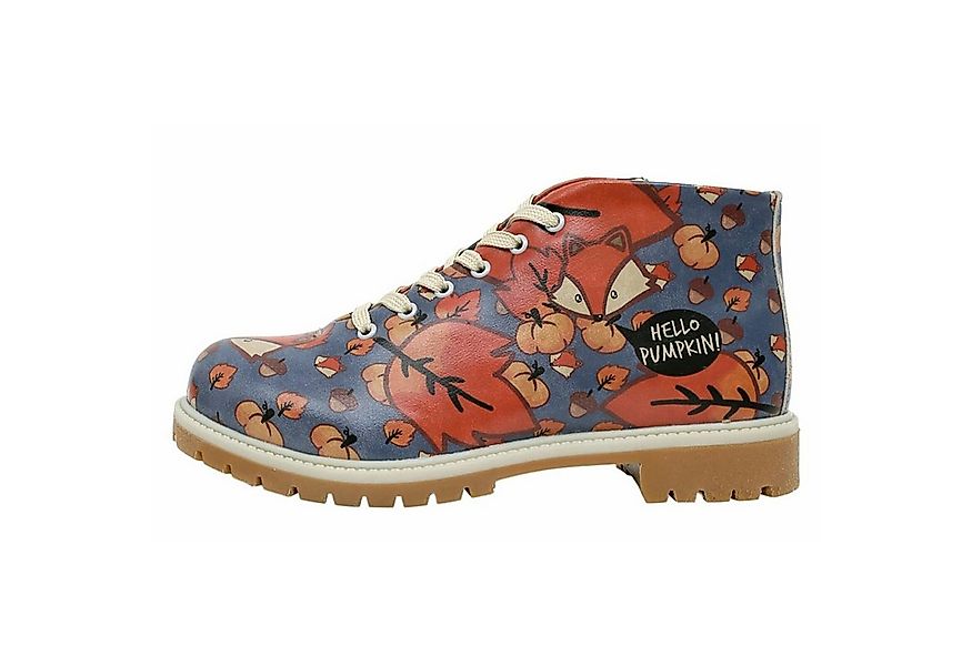DOGO Shortcut Boots Hello Pumpkin Damen Stiefeletten Stiefel Handgefertigt günstig online kaufen