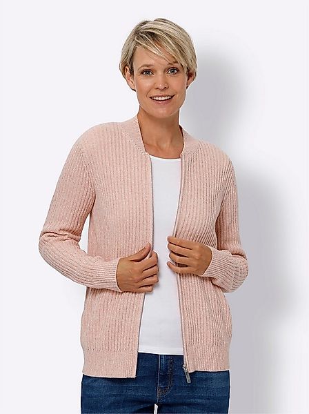 Sieh an! Strickjacke Strickjacke Langarm Rippoptik günstig online kaufen