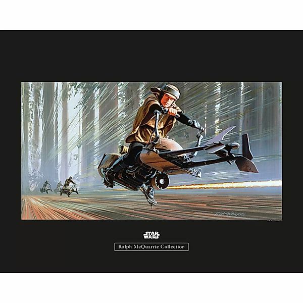 Komar Poster Star Wars Classic RMQ Endor Speeder Star Wars - Classic B/L: c günstig online kaufen