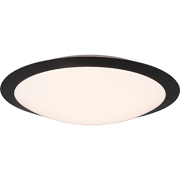 Trio LED-Deckenleuchte Umberto 100 mm x 420 mm x 420 mm Schwarz Matt günstig online kaufen