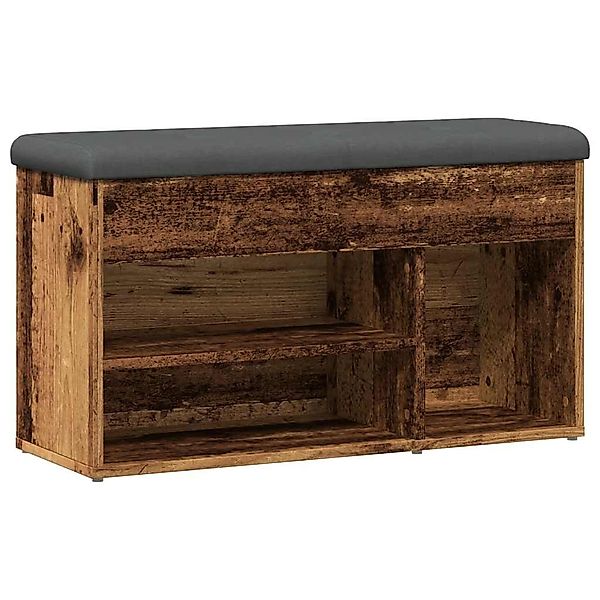 vidaXL Sitzbank Schuhbank Altholz-Optik 82x32x45,5 cm günstig online kaufen