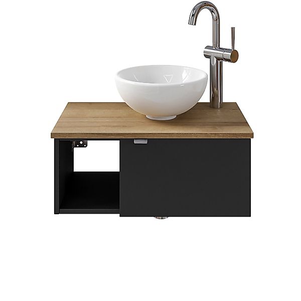 Pelipal Einzelwaschtisch Serie 6915 61 cm Schwarz mit Softclose günstig online kaufen