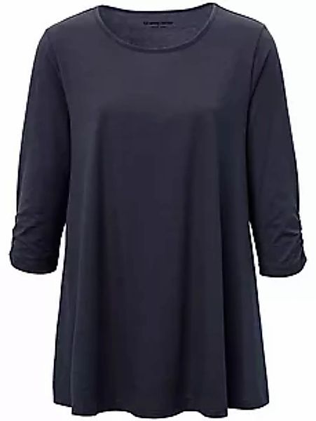 Rundhals-Longshirt Filippa Green Cotton blau günstig online kaufen