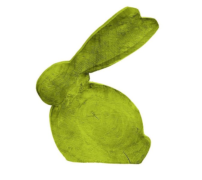 Bunte Hasenfigur Pappelholz sägerauh - Einzigartiges Deko-Element für Oster günstig online kaufen