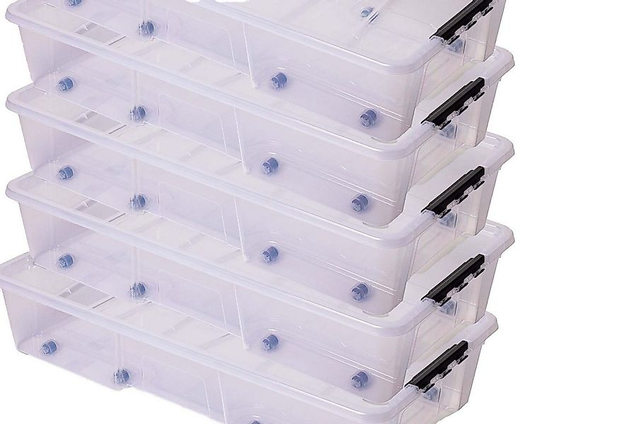 ONDIS24 Aufbewahrungsbox Unterbettbox Jolly Rollbox mit Deckel 25/35L Spiel günstig online kaufen