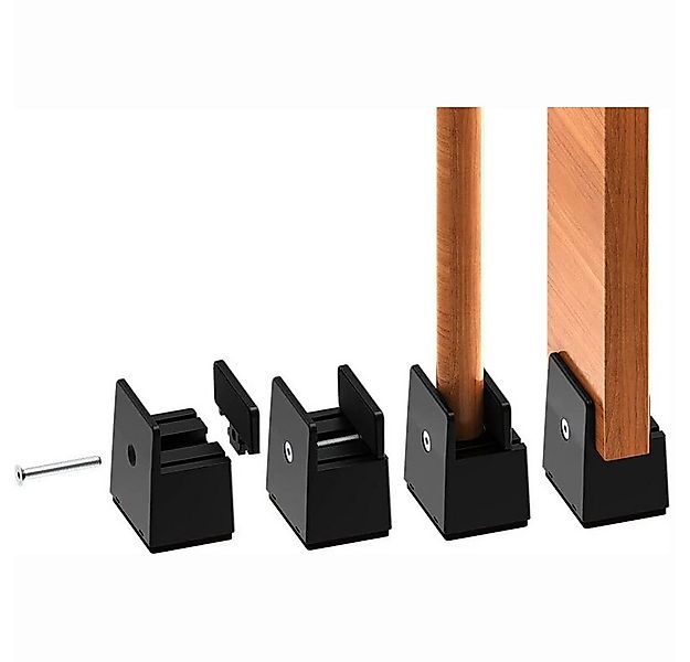 Coonoor Möbelfuß 4 Stück Möbelerhöhung, (Verstellbarer Schraubklemme), Robu günstig online kaufen