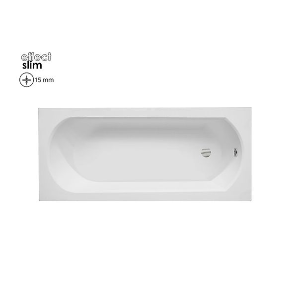 Bad Land Badewanne Rechteck INTRICA SLIM 170x75 Mit Styroporverkleidung Abl günstig online kaufen