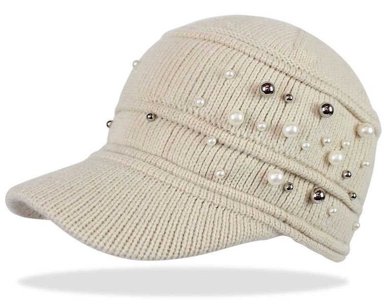 dy_mode Schirmmütze Damen Strickmütze mit Schirm günstig online kaufen