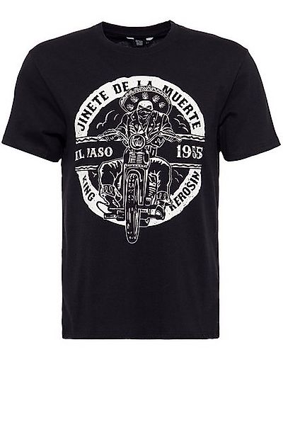 KingKerosin T-Shirt El Paso (1-tlg) mit Biker-Print günstig online kaufen