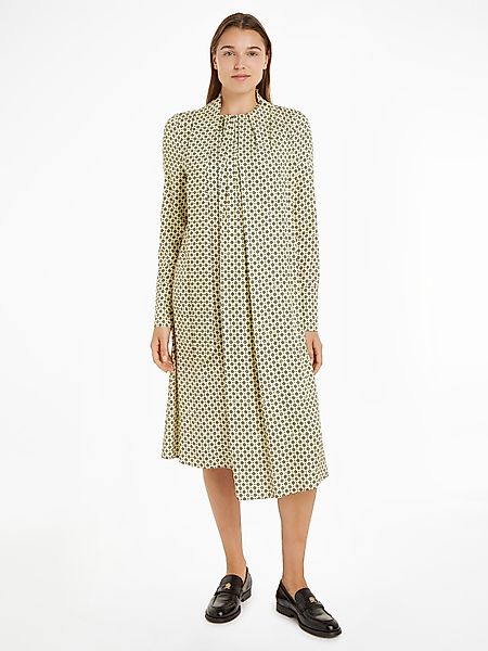 Tommy Hilfiger Blusenkleid FOULARD DRAPED MIDI günstig online kaufen