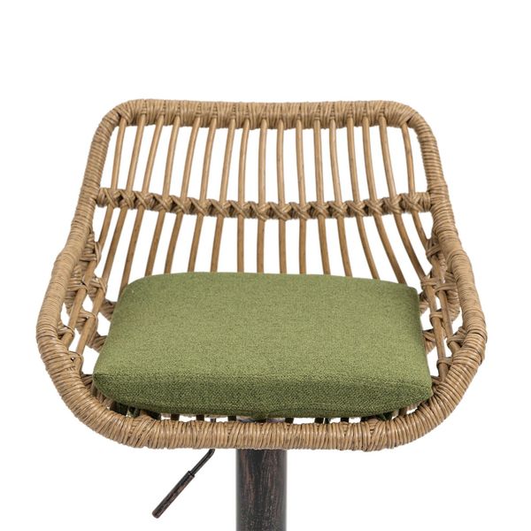 LVHOM Barhocker Rattan 360° drehbar Bistrostuhl/Barstuhl/Drehstuhl/Besucher günstig online kaufen