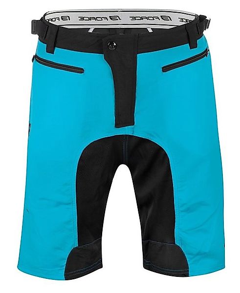 FORCE Fahrradhose FORCE Shorts MTB-11 blau-schwarz, mit Innenhose & Gel Pad günstig online kaufen