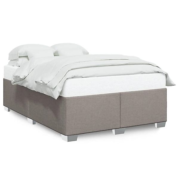 vidaXL Bettgestell ohne Matratze Taupe 140x190 cm Stoff 3284475 günstig online kaufen