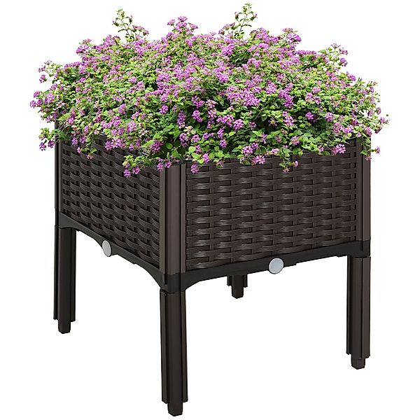 Outsunny Hochbeet Pflanzkasten mit Abflusslöchern (Blumenständer, günstig online kaufen