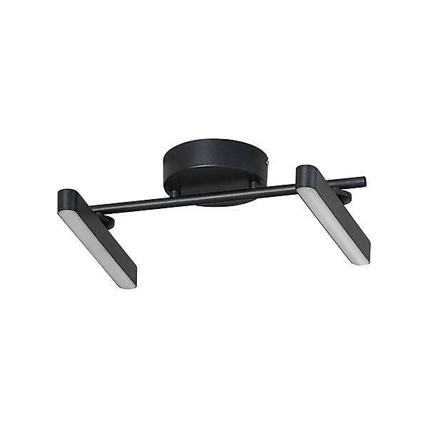 Lindby LED Deckenleuchte Eldrin 10025815 Modern in Schwarz aus Metall 2-fla günstig online kaufen