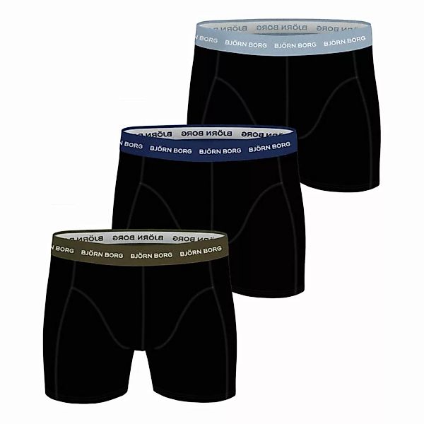 BJÖRN BORG Herren Boxershorts - Pants, Cotton Stretch, Logobund, 3er Pack günstig online kaufen