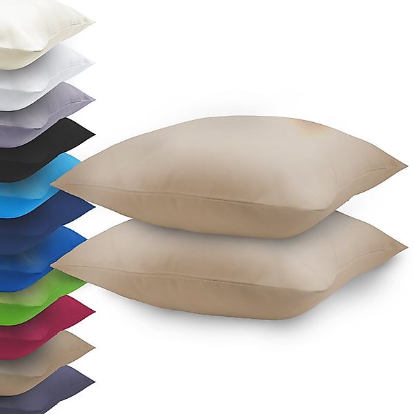 NatureMark Kissenbezüge 2er Pack Mikrofaser Kissenbezug, günstig online kaufen