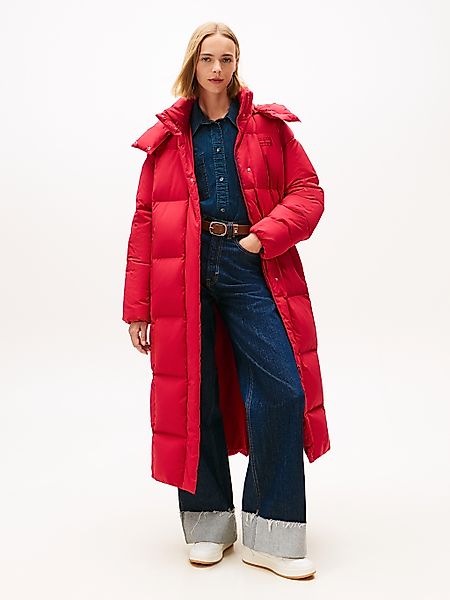 Tommy Jeans Steppmantel "TJW ALASKA GRID DWN MXI COAT EXT" günstig online kaufen