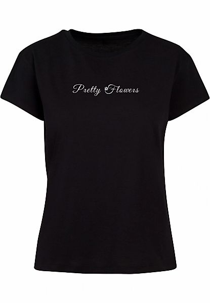 Merchcode T-Shirt "Merchcode Damen Ladies Pretty Flowers - Box Tee" 1 Stk. günstig online kaufen