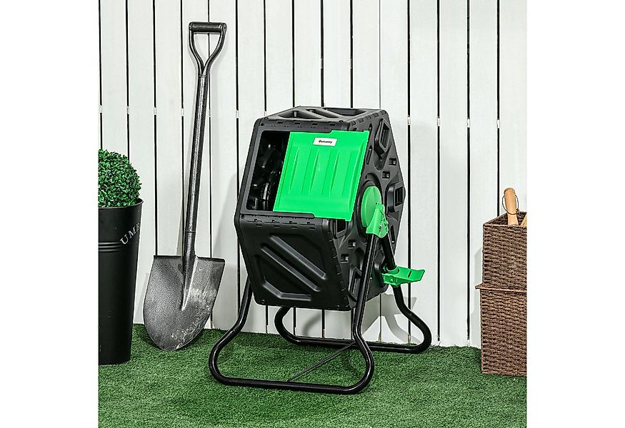 Outsunny Komposter 60x49x77cm, aus Kunststoff, BxTxH: 60x49x77 cm, 65 l, (d günstig online kaufen