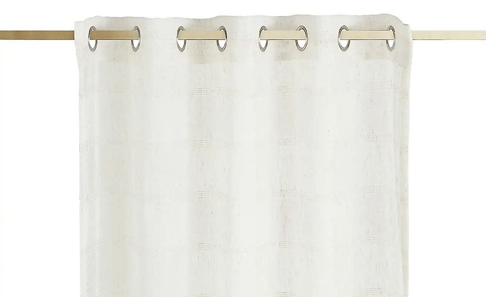 como Ösenschal   ¦ beige ¦ Synthetik ¦ Maße (cm): B: 135 Gardinen & Rollos günstig online kaufen