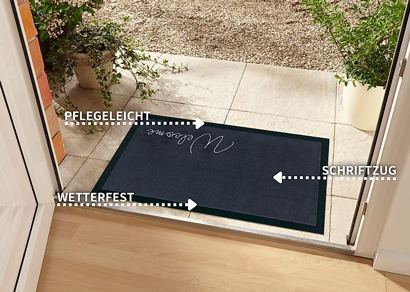 HANSE Home Fußmatte Welcome, rechteckig, Höhe: günstig online kaufen