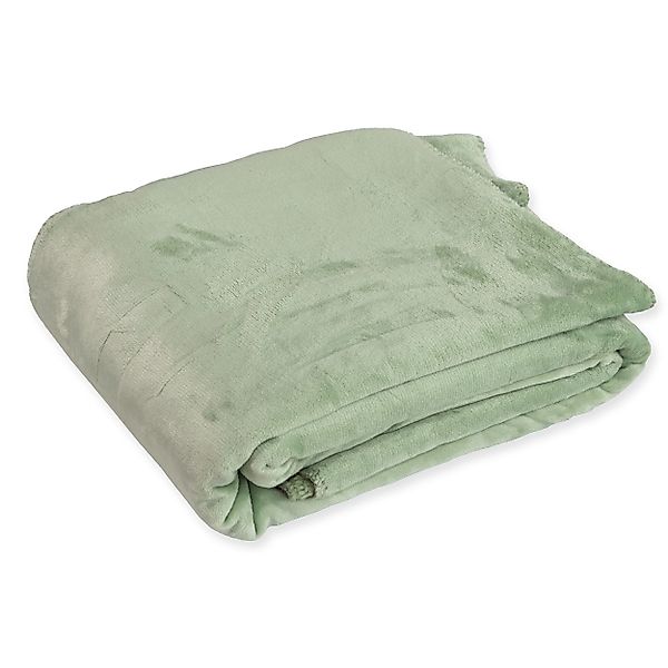 Wohndecke Flanell und Sherpa, KiNZLER, Oberseite günstig online kaufen