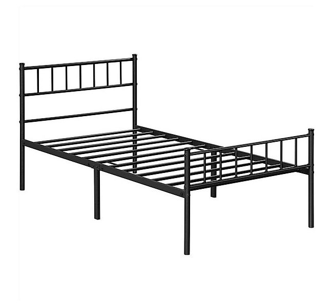 Yaheetech Bettgestell Metallbett, Einzelbettgestell / Doppelbettgestell günstig online kaufen