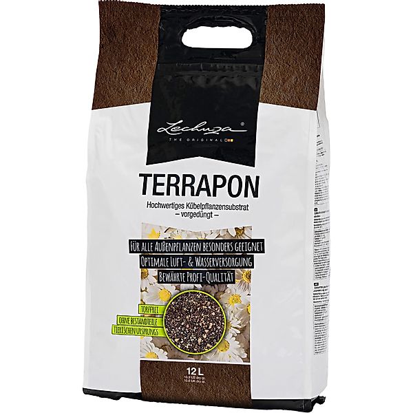 Lechuza® Blumenerde Terrapon 12l Blumenerde Pflanzsubstrat Torffrei Humus günstig online kaufen