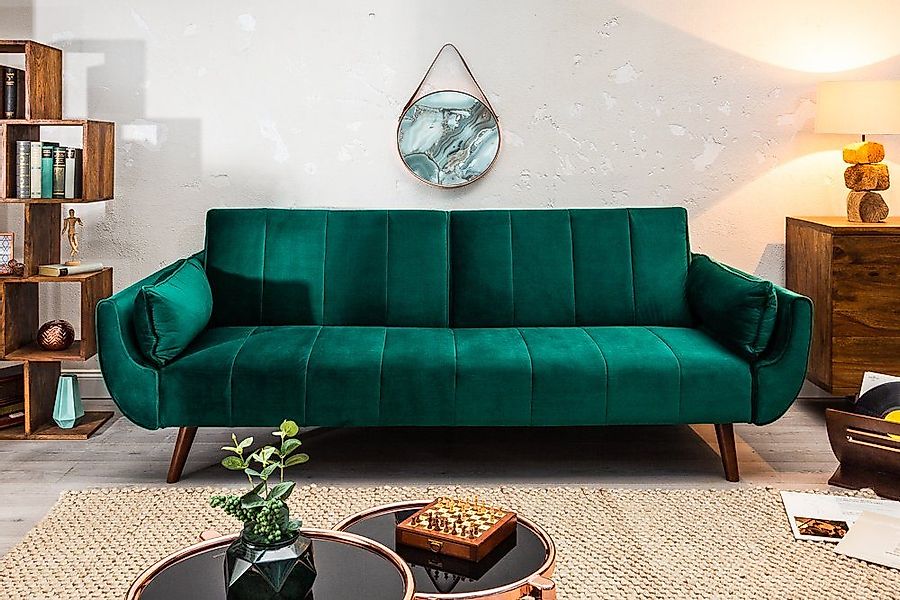 riess-ambiente Schlafsofa DIVANI 220cm smaragdgrün / günstig online kaufen