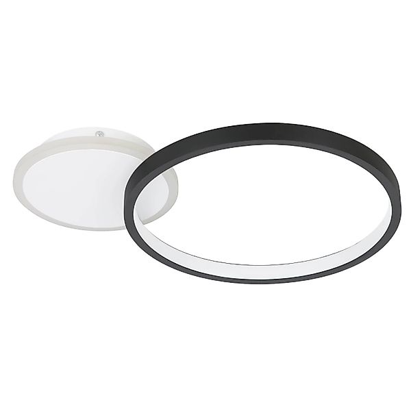 LED-Deckenlampe Gafares, schwarz Alu 41 cm Fernbedienung CCT günstig online kaufen