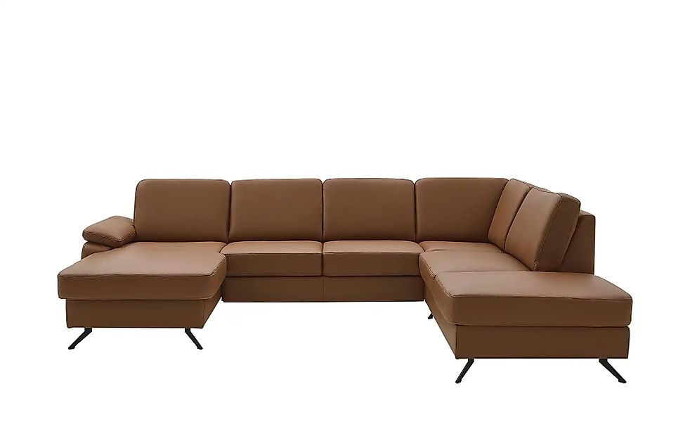 meinSofa Wohnlandschaft mit Sitz- und Rückenbezug aus Leder Kathi ¦ braun ¦ günstig online kaufen