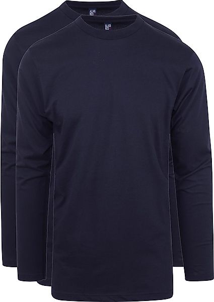 Alan Red T-Shirt Virginia Navy Longsleeve 2-pack - Größe L günstig online kaufen