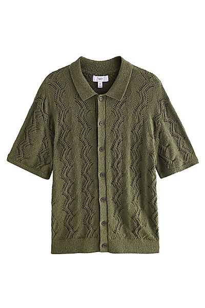 Next Poloshirt Relaxed Fit Kurzarm-Strickhemd mit günstig online kaufen