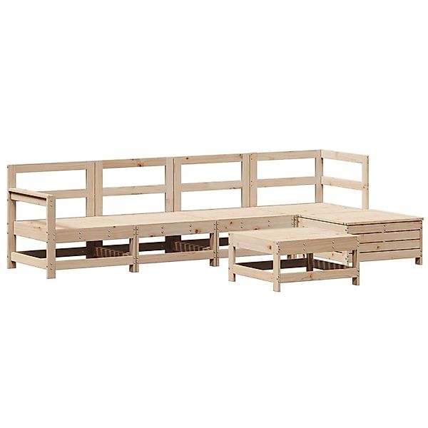 vidaXL 6-Tlg Garten-Sofagarnitur Massivholz Kiefer 3250960 günstig online kaufen