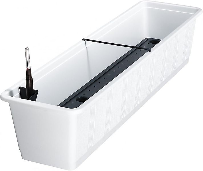 Geli Blumenkasten Blumenkasten mit Bewässerung & Wasserstandsanzeige, Weiß, günstig online kaufen