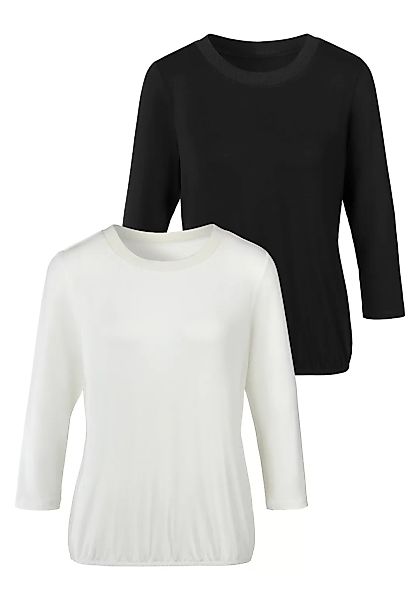 LASCANA 3/4-Arm-Shirt, (Packung, 2er-Pack) günstig online kaufen