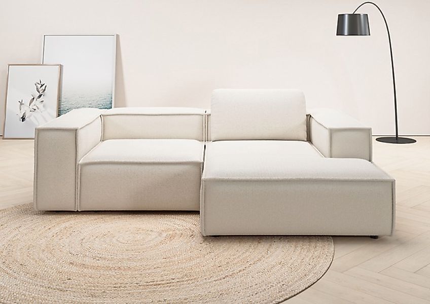 Home affaire Ecksofa »Watertown, kompakte L-Form, 246 cm breite für kleiner günstig online kaufen