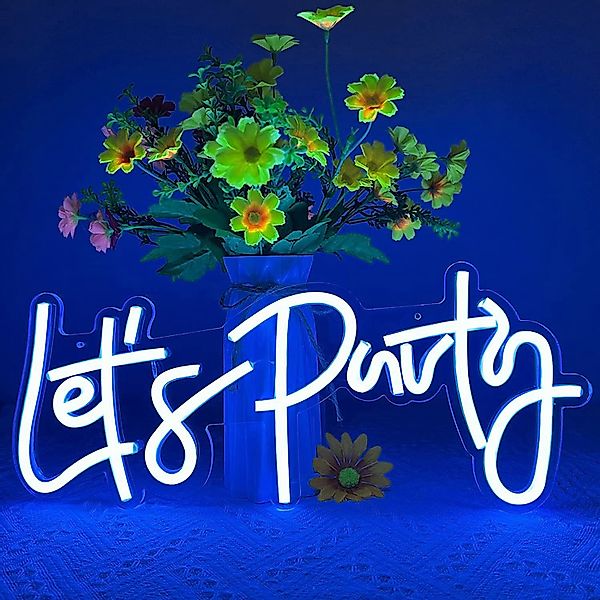 MUPOO LED Dekolicht Neon Schild Let's günstig online kaufen