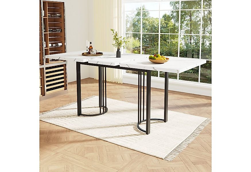 OKWISH Esstisch Essgruppe,Esstisch mit Stühlen Set, Moderner Küchentisch Se günstig online kaufen