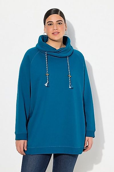 Ulla Popken Sweatshirt Sweatshirt weiter Stehkragen Taschen günstig online kaufen