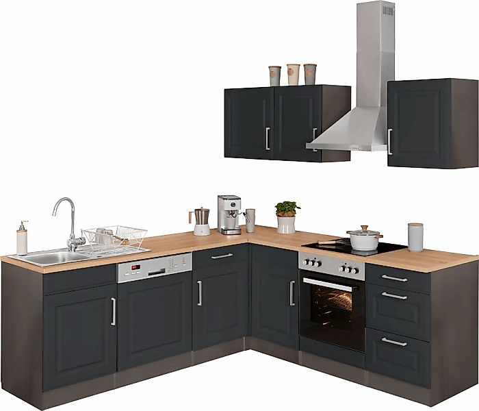 HELD MÖBEL Winkelküche "Stockholm", Stellbreite 220/220 cm, mit hochwertige günstig online kaufen