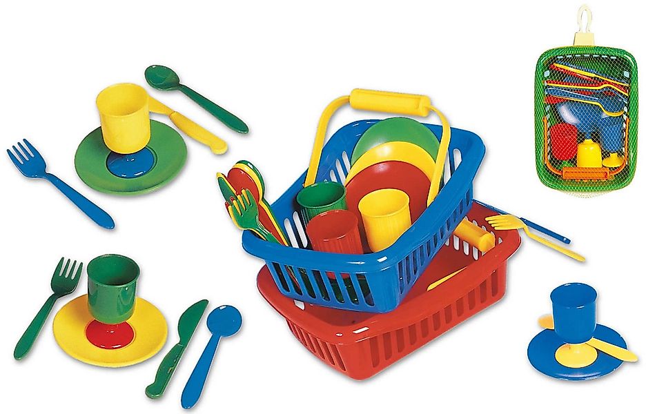 Dohany Spielgeschirr Picknickkorb Spielzeug Set 16-tlg. mit Geschirr, (Set) günstig online kaufen