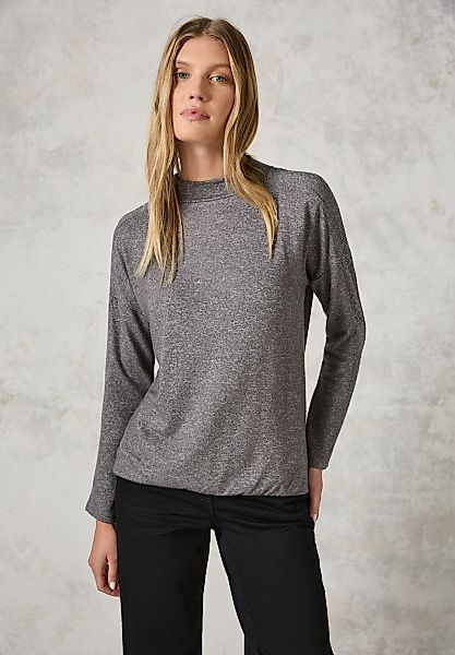 Cecil Langarmshirt aus softem Materialmix günstig online kaufen