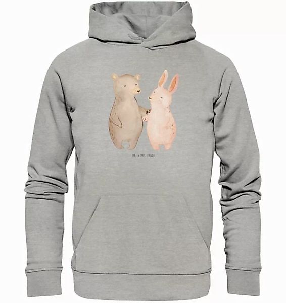 Mr. & Mrs. Panda Hoodie Größe M Bär und Hase Umarmen - Heather Grey - Gesch günstig online kaufen